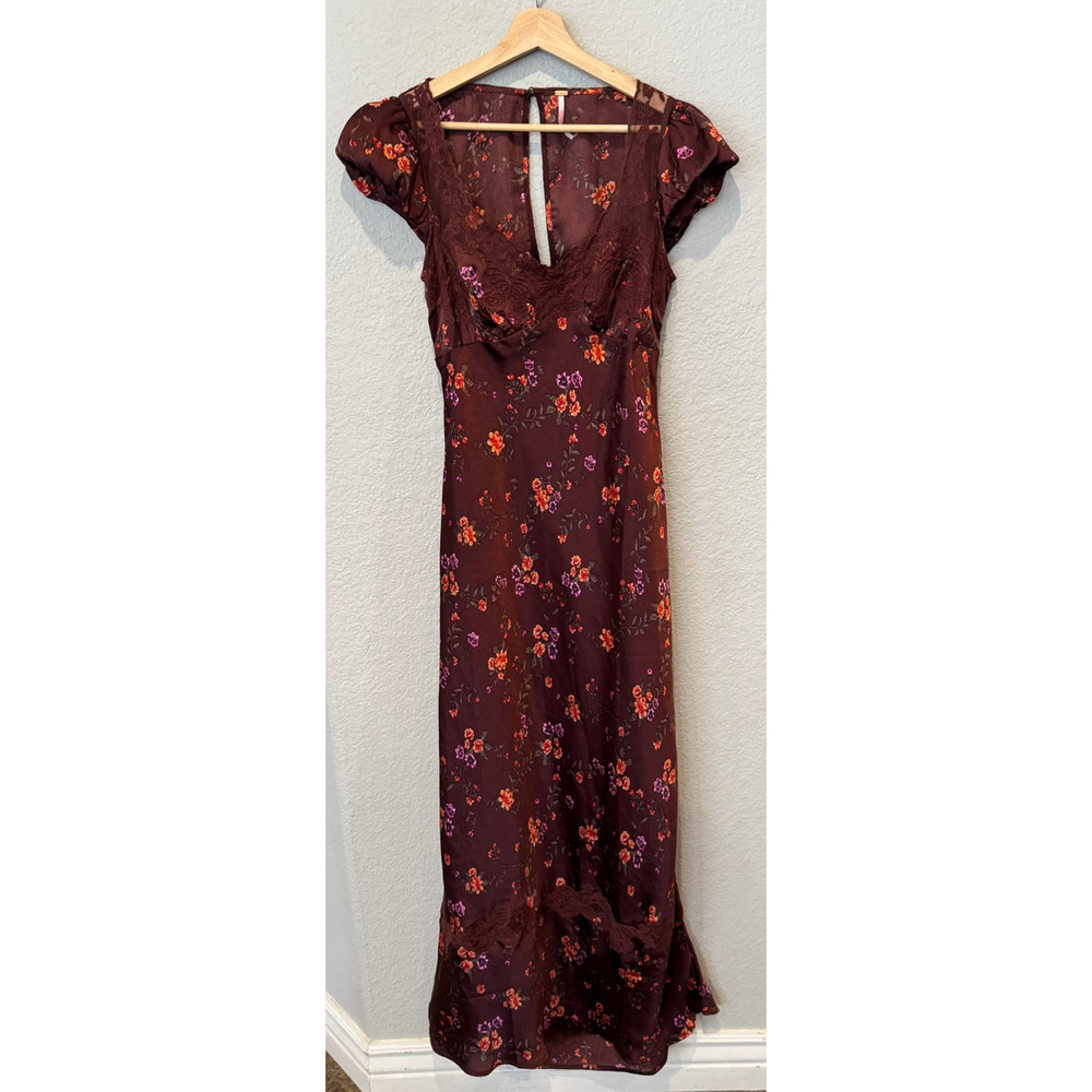 NEW Free People Butterfly Babe Cutout Maxi Dress Size Small - Picture 13 of 14